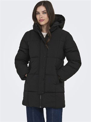 JDYWonder Lang Hood Puffer Jakke